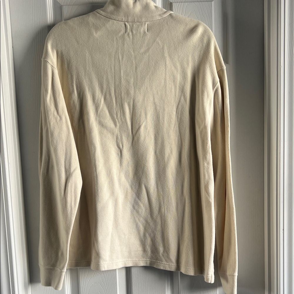 Polo by Ralph Lauren Men's Beige Zip-Up Sweater - Picture 5 of 6